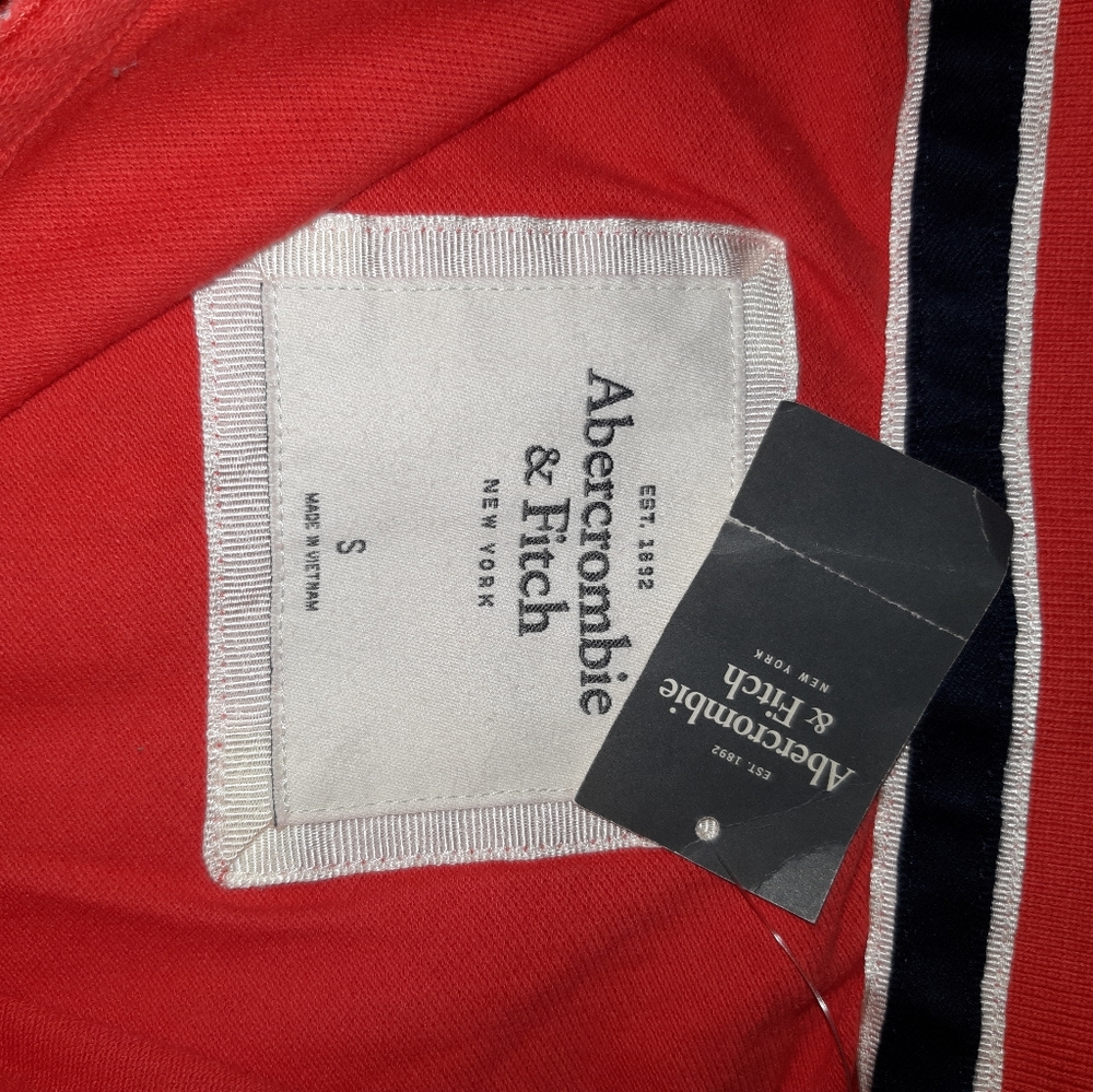 Nwt Abercrombie & Fitch Polo shirt small red - Picture 7 of 16